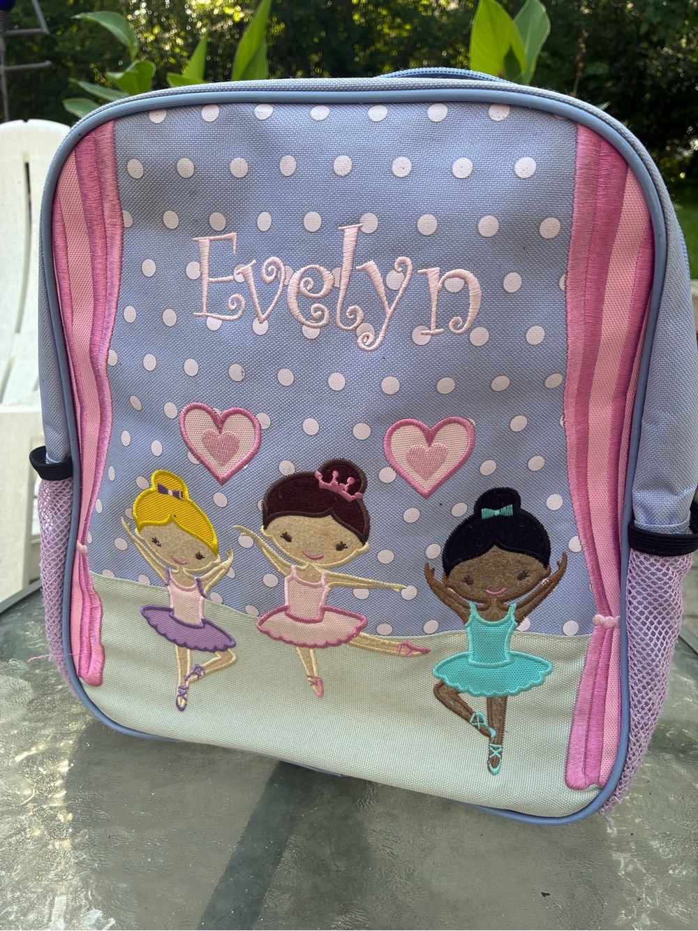 Personalized 'Evelyn' Ballet Backpack for Kids - Pink & Purple